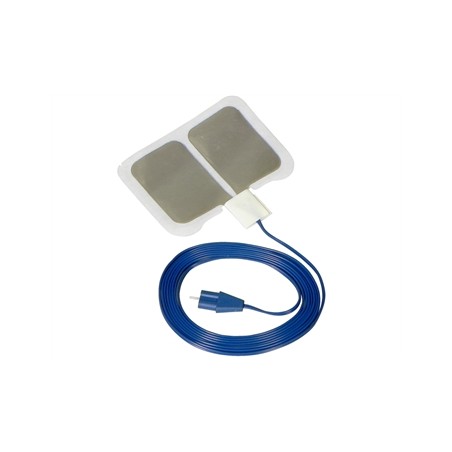 PLACCA REM TNT MONOUSO CON GEL SOLIDO - cavo di 3 m - Tipo Valleylab - adulti