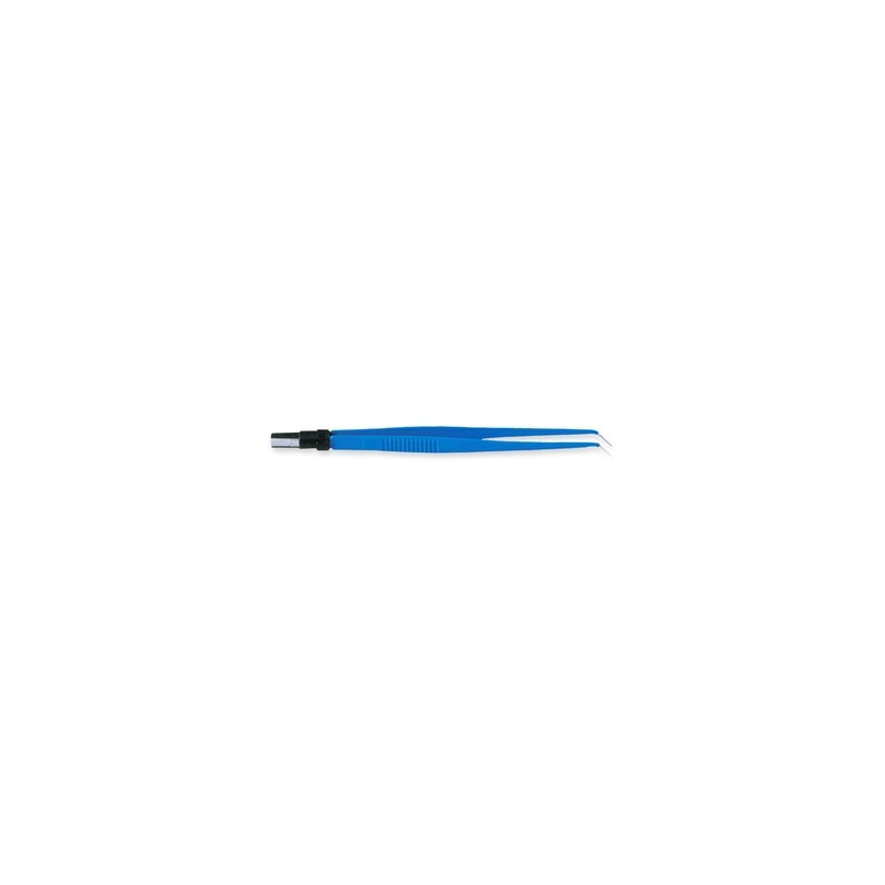 PINZA BIPOLARE CURVA 18 cm - punte 1 mm
