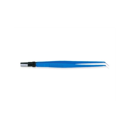 PINZA BIPOLARE CURVA 18 cm - punte 1 mm