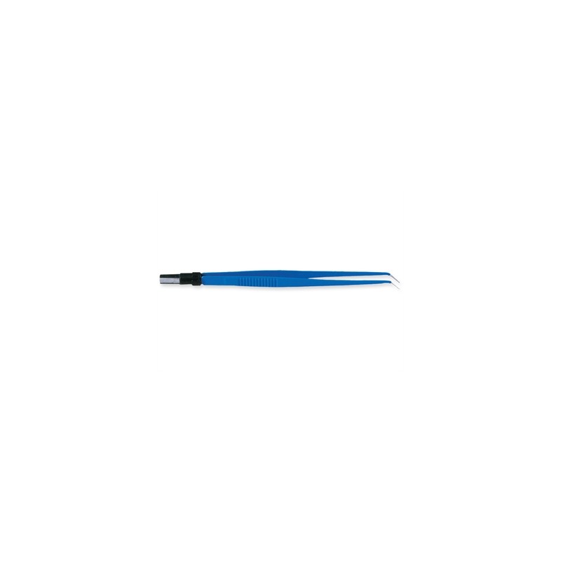 PINZA BIPOLARE CURVA 20 cm - punte 1 mm