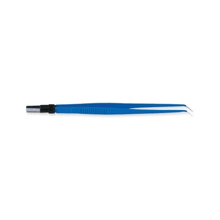 PINZA BIPOLARE CURVA 20 cm - punte 1 mm
