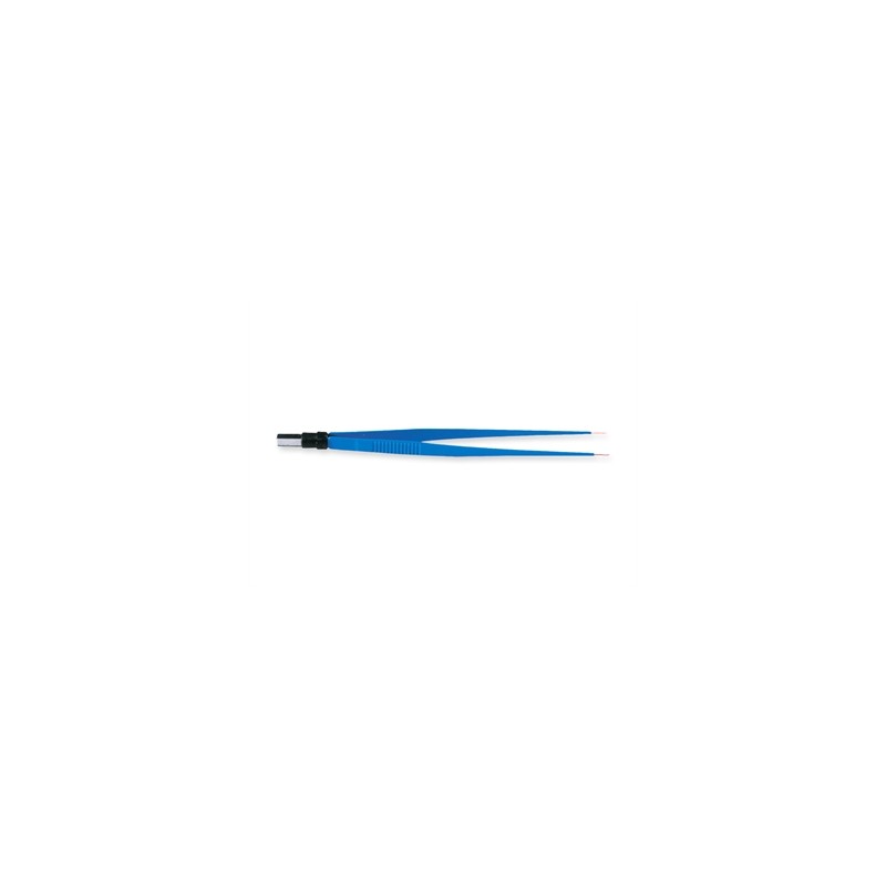 PINZA BIPOLARE RETTA 18 cm - punte 0,3 mm