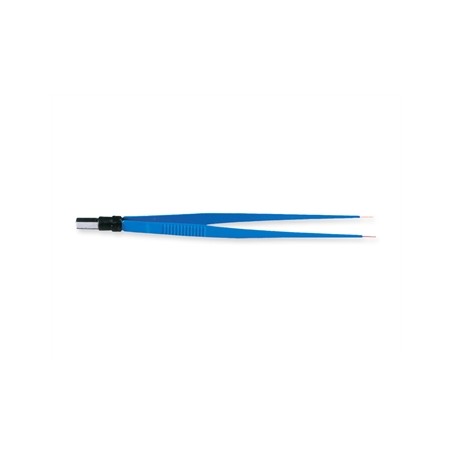 PINZA BIPOLARE RETTA 18 cm - punte 0,3 mm