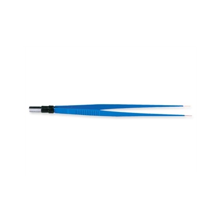 PINZA BIPOLARE RETTA 20 cm - punte 0,3 mm