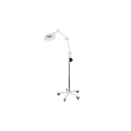 LAMPADA CON LENTE GIMANORD PLUS LED bianca regolabile - su carrello
