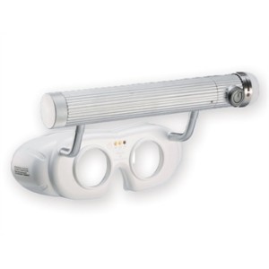 OCCHIALI NISTAGMO LED A BATTERIA - bianchi