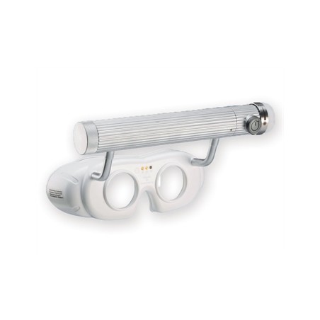 OCCHIALI NISTAGMO LED A BATTERIA - bianchi