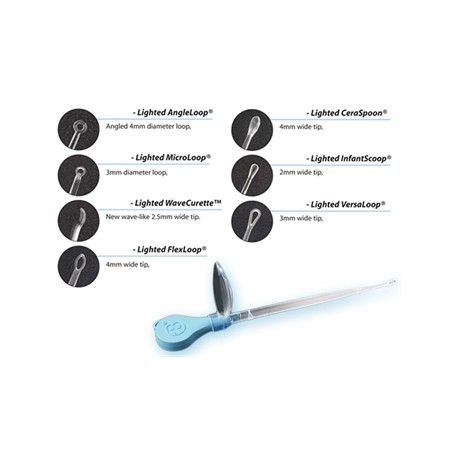 ASSORTIMENTO CURETTE AURICOLARI ILLUMINATE
