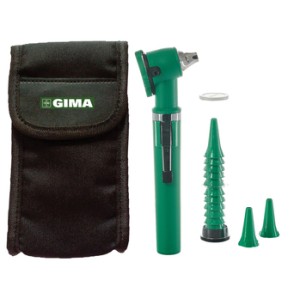 OTOSCOPIO A FIBRE OTTICHE GIMALUX - verde