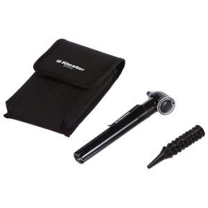 OTOSCOPIO E-SCOPE - alogeno 2,7V - nero in borsetta morbida