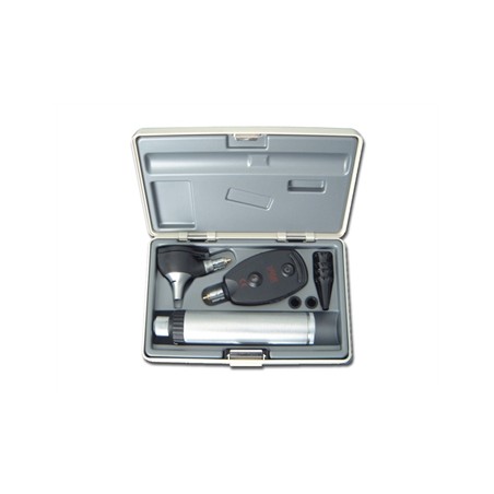 SET HEINE K 180 F.O. Otoscopio + Oftalmoscopio