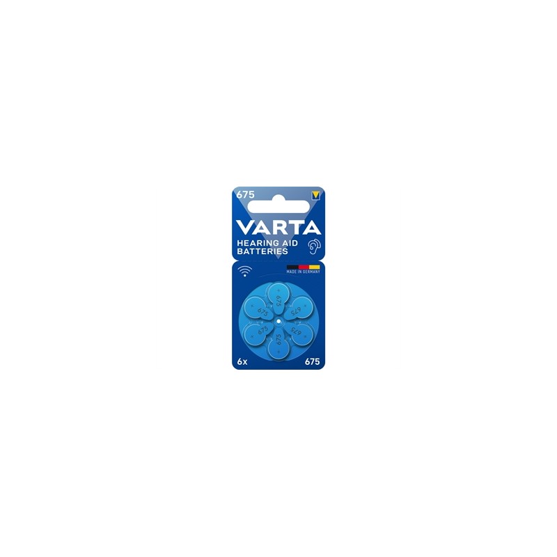 BATTERIE PER APPARECCHI ACUSTICI VARTA - 675