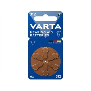 BATTERIE PER APPARECCHI ACUSTICI VARTA - 312
