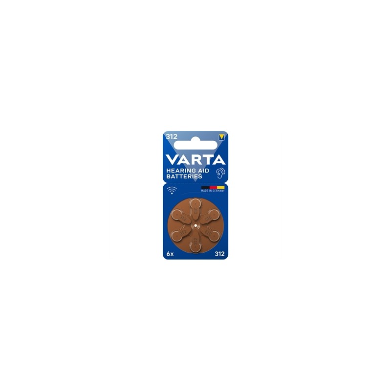 BATTERIE PER APPARECCHI ACUSTICI VARTA - 312