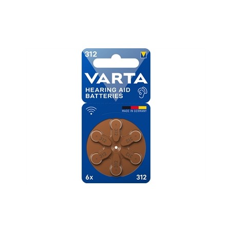 BATTERIE PER APPARECCHI ACUSTICI VARTA - 312