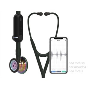 LITTMANN STETOSCOPIO CORE DIGITAL - 8572 - nero - finitura arcobaleno brillante