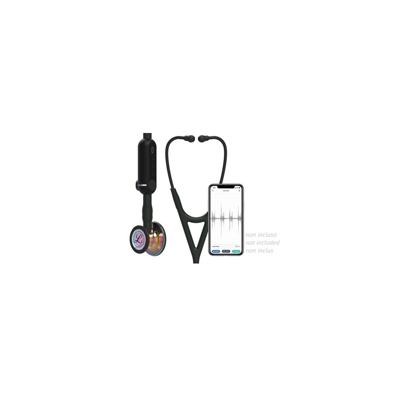 LITTMANN STETOSCOPIO CORE DIGITAL - 8572 - nero - finitura arcobaleno brillante