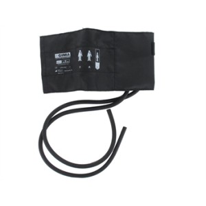 BRACCIALE PEDIATRICO + POLMONE 2 TUBI 35x11 cm -nylon nero