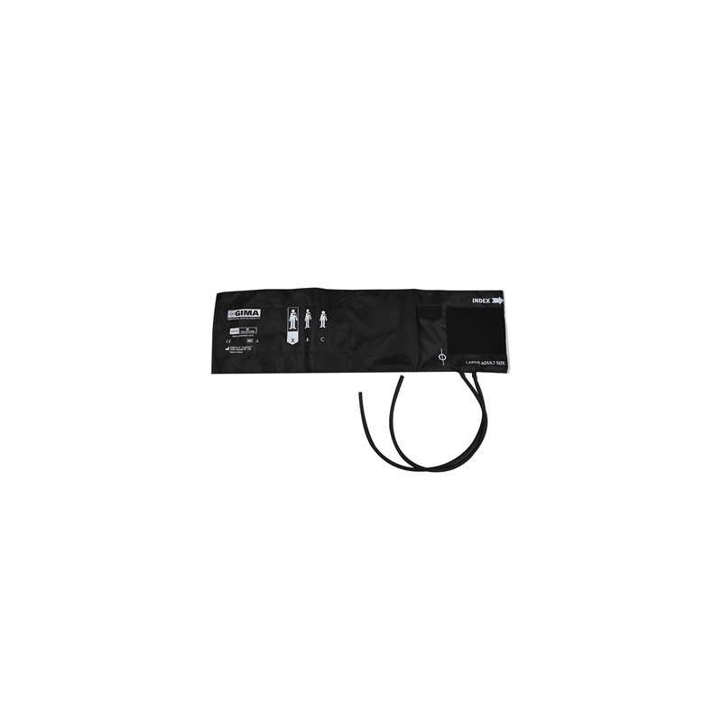 BRACCIALE OBESI + POLMONE 2 TUBI 62x17,5 cm -nylon nero