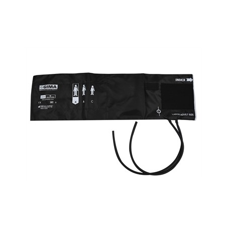 BRACCIALE OBESI + POLMONE 2 TUBI 62x17,5 cm -nylon nero