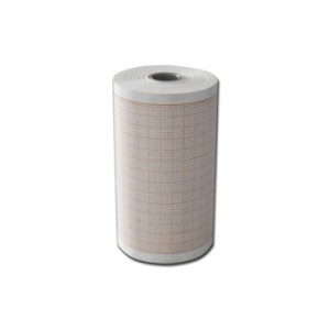 Carta termica ECG 80x25 mmxm - rotolo griglia arancio