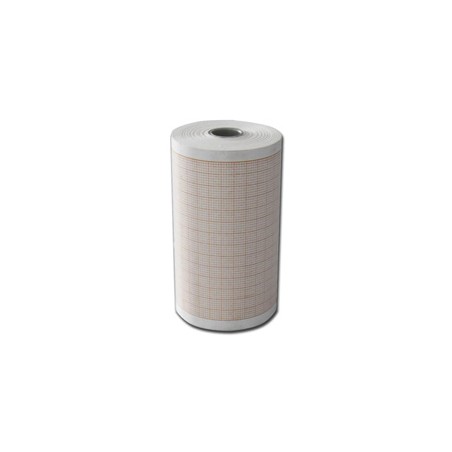 Carta termica ECG 80x25 mmxm - rotolo griglia arancio