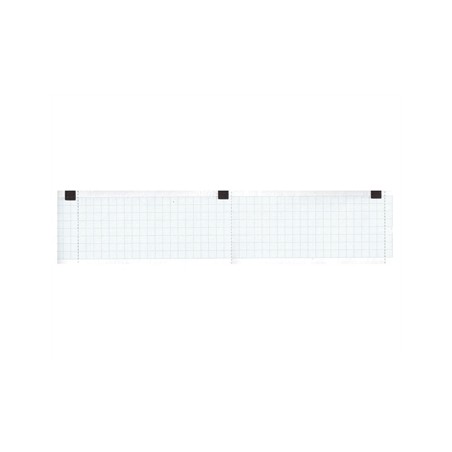 Carta termica ECG 50x30 mmxm - rotolo griglia blu