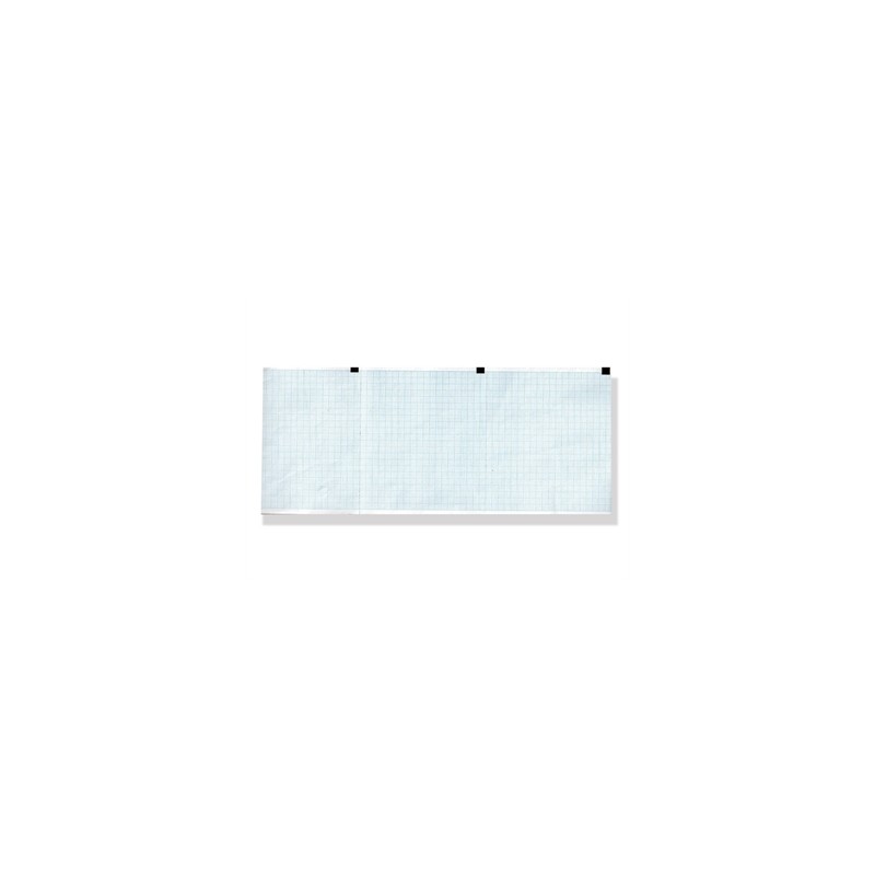 Carta termica ECG 120x100 mm x 300 - pacco griglia blu