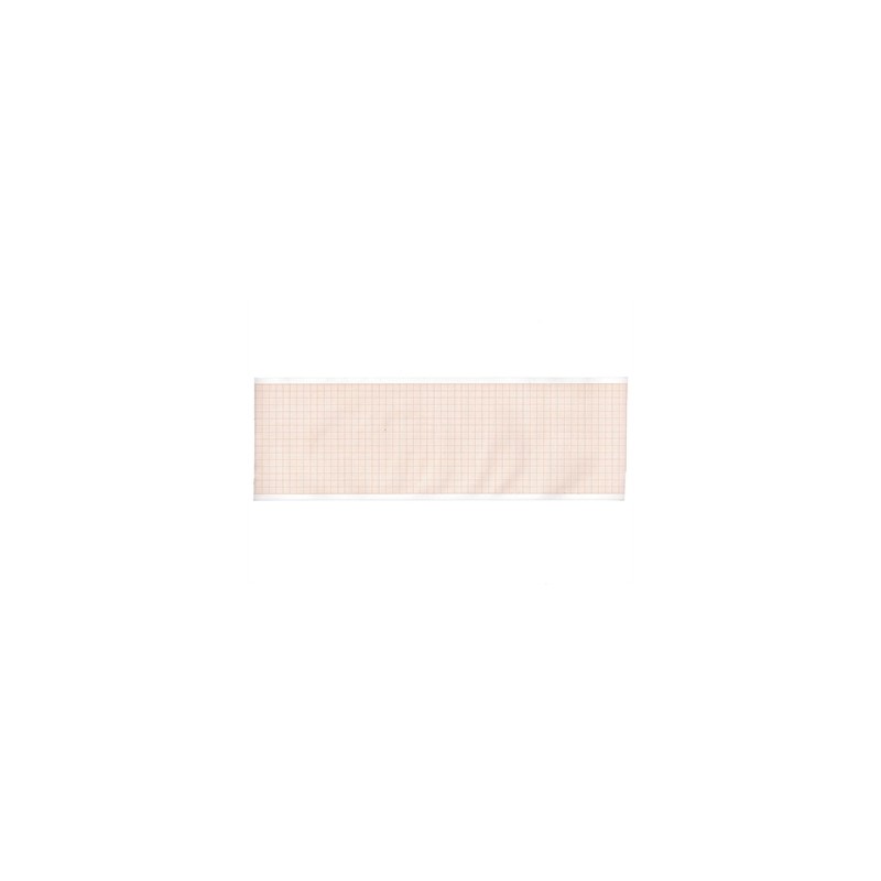 Carta termica ECG 90x28 mmxm - rotolo griglia arancio