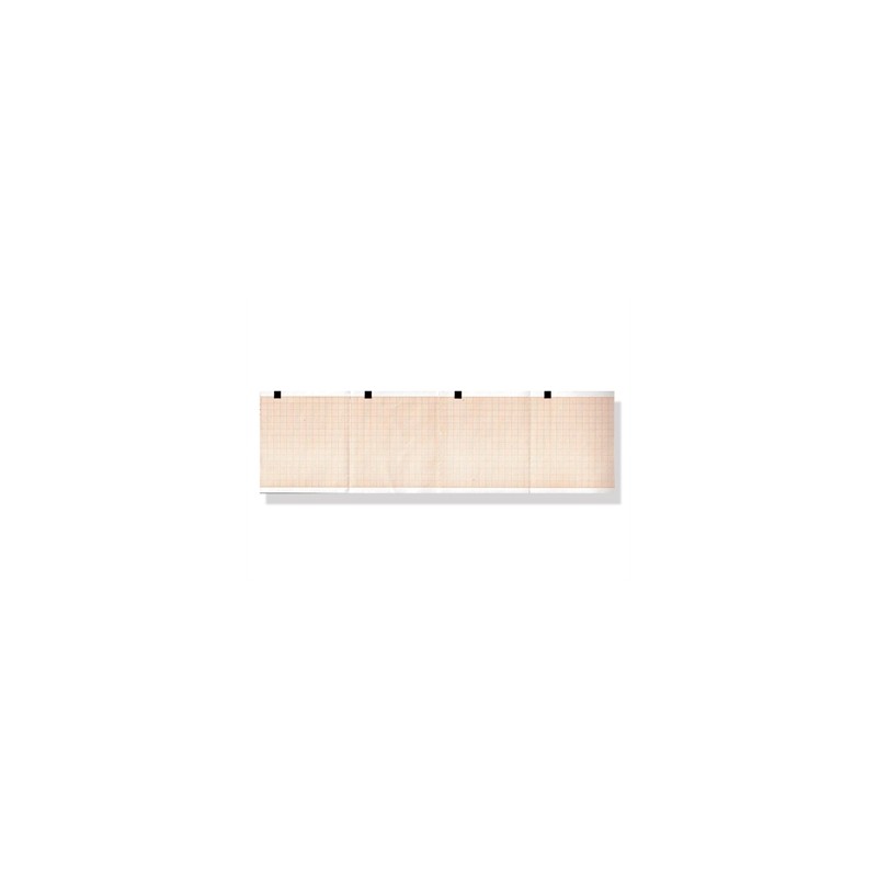 Carta termica ECG 80x70 mm - pacco griglia arancio