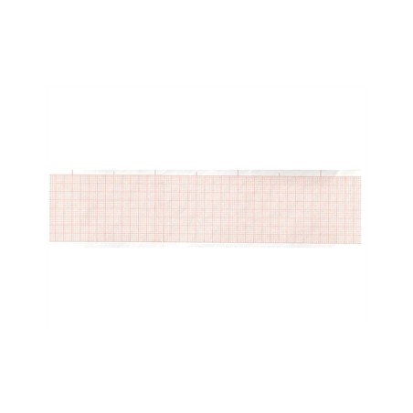 Carta termica ECG 50x30 mmxm - rotolo griglia arancio