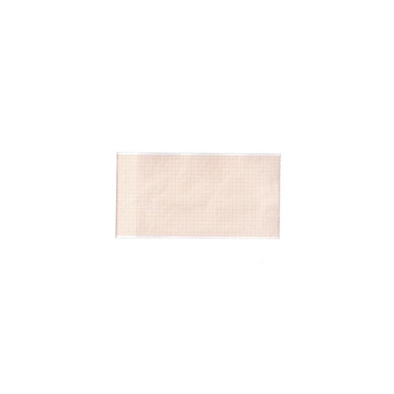 Carta termica ECG 112x27 mmxm - rotolo griglia arancio