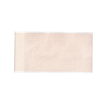 Carta termica ECG 112x27 mmxm - rotolo griglia arancio