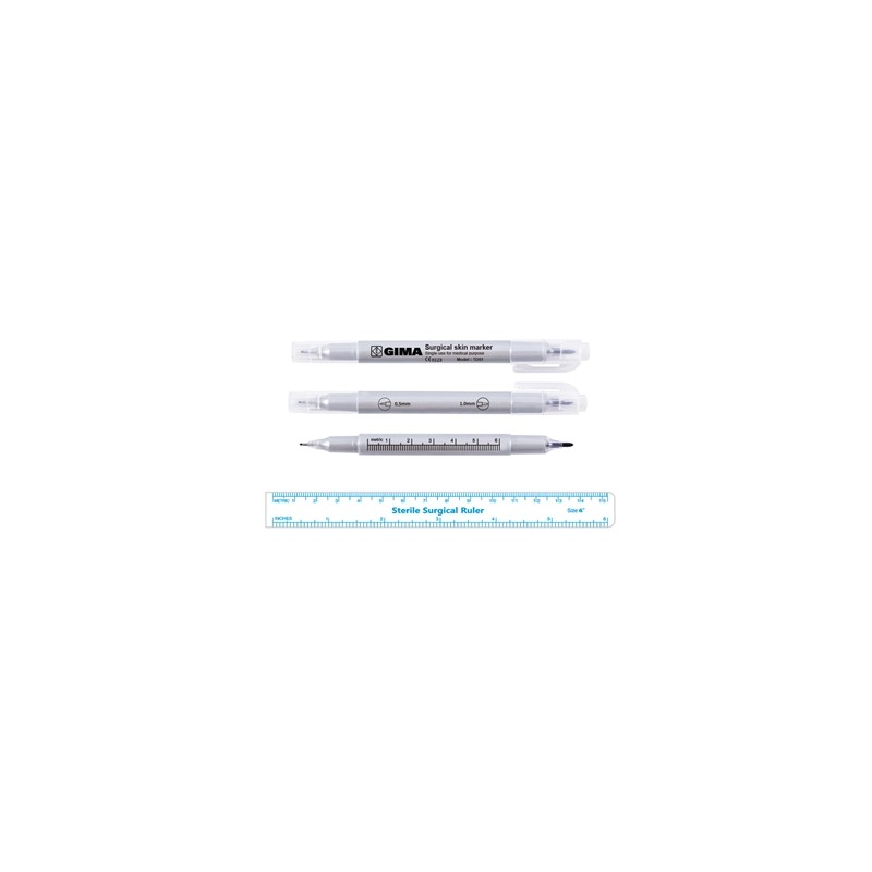 PENNA DERMATOLOGICA - doppia punta 0,5 e 1,0 mm - sterile