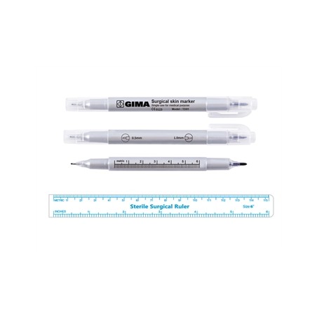 PENNA DERMATOLOGICA - doppia punta 0,5 e 1,0 mm - sterile