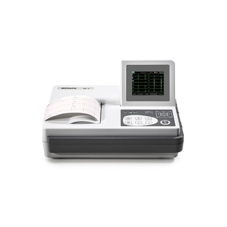 ECG EDAN SE-3 A COLORI - 3 canali con monitor ed interpret.