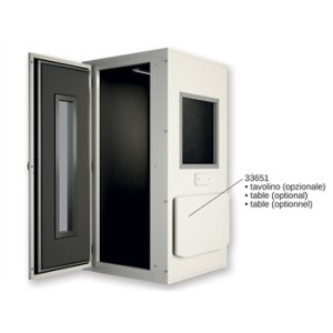 CABINA AUDIOMETRICA PRO 28 PREMIUM 96x96x197 cm con ventilazione e porta con finestra