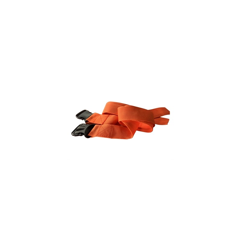 CINTURA DI SICUREZZA 1 pezzo - polipropilene arancio - fibbia in plastica