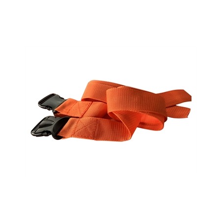 CINTURA DI SICUREZZA 1 pezzo - polipropilene arancio - fibbia in plastica