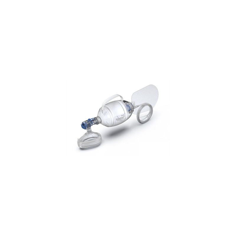KIT PALLONE RIANIMATORE IN SILICONE con maschera N. 5 - adulti