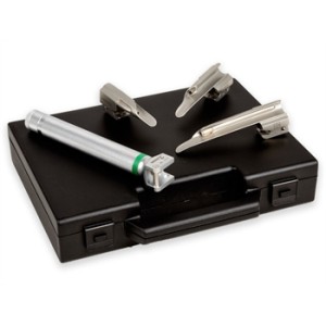 SET LARINGO "MAXLITE" F.O. PEDIATRICO 3 LAME MILLER 00,0,1 - 2,5V