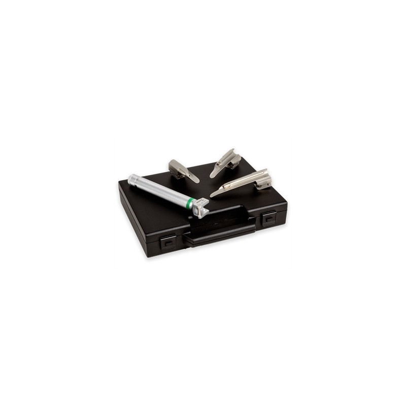 SET LARINGO "MAXLITE" F.O. PEDIATRICO 3 LAME MILLER 00,0,1 - 2,5V