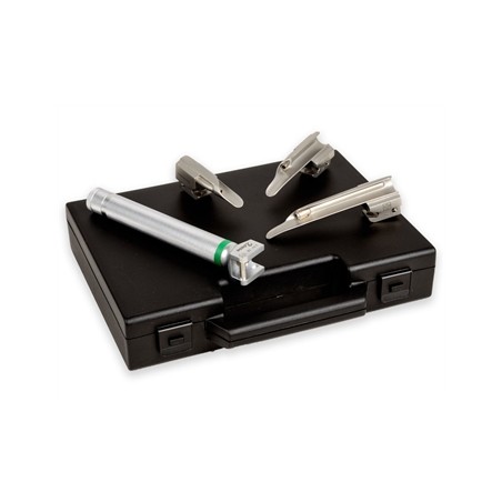 SET LARINGO "MAXLITE" F.O. PEDIATRICO 3 LAME MILLER 00,0,1 - 2,5V