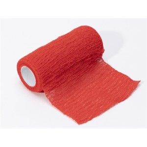 BENDA ELASTICA COESIVA 4 m x 8 cm - rossa