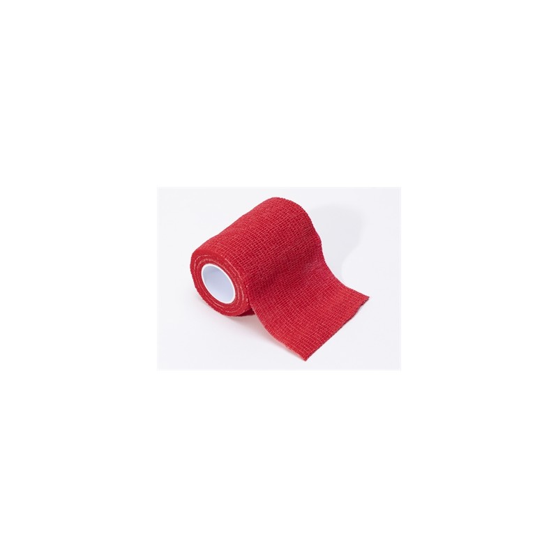 BENDA ELASTICA COESIVA TNT 4,5 m x 7,5 cm - rossa