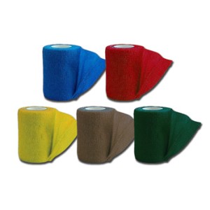 BENDA ELASTICA COESIVA TNT 4,5 m x 10 cm - mix 5 colori