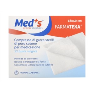 COMPRESSE GARZA COTONE 18X40 cm - scatole da 12