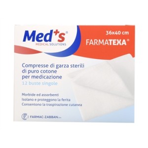 COMPRESSE GARZA COTONE 36X40 cm - scatole da 12