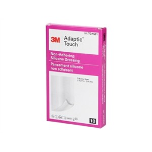 ADAPTIC TOUCH 3M MEDICAZIONE NON ADERENTE IN SILICONE 7,6x5 cm