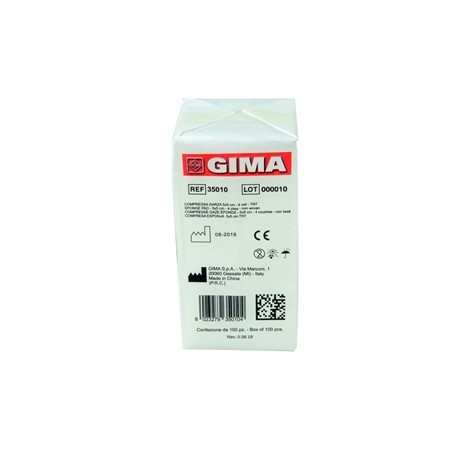 COMPRESSE GARZA TNT - 5x5 cm - 4 veli - 10 pacchi da 100